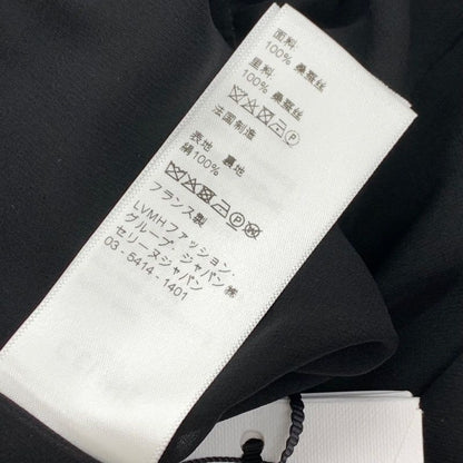 Celine Dress Safari Silk Black Gold Logo