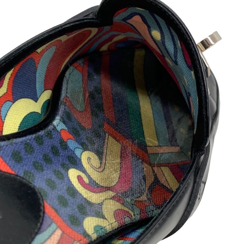 Hermes Oz Flat Shoes Slipper Sandals Mule Shoes Kelly Hardware Leather Black