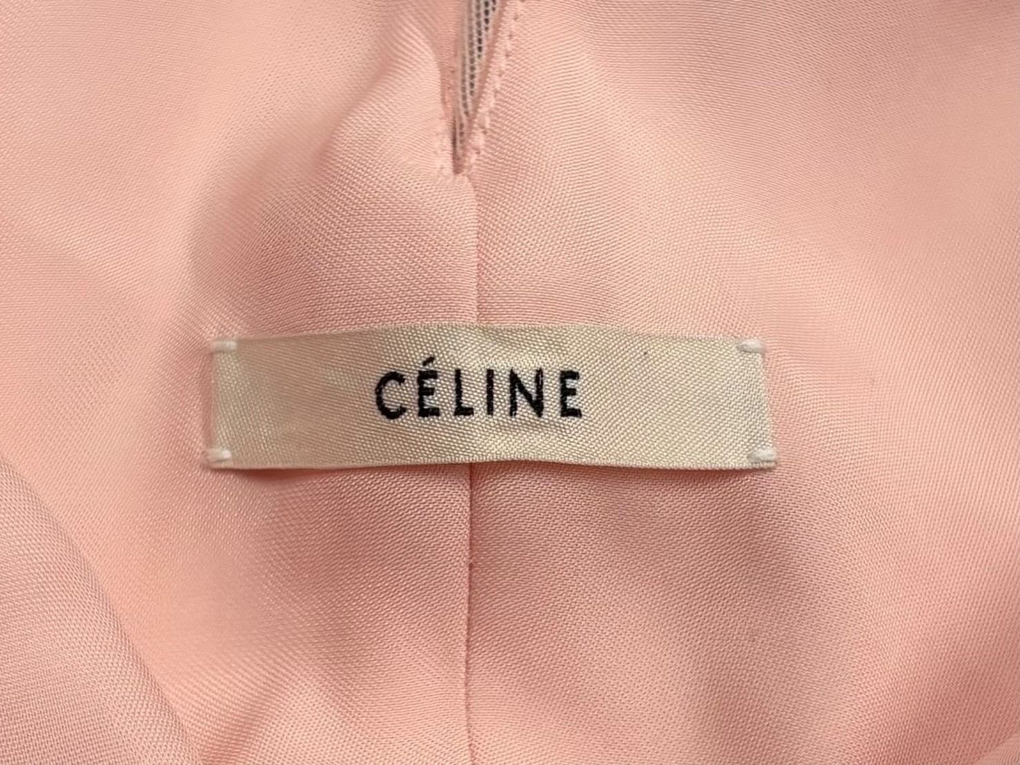 Celine Phoebe Philo Era Camisole Pink Rayon Nylon Polyurethane 36 — view 7