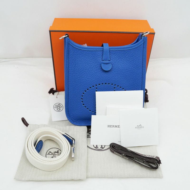 Hermes Evelyne T PM Amazon Blue - Shoulder - Bag Taurillon Clemence Y