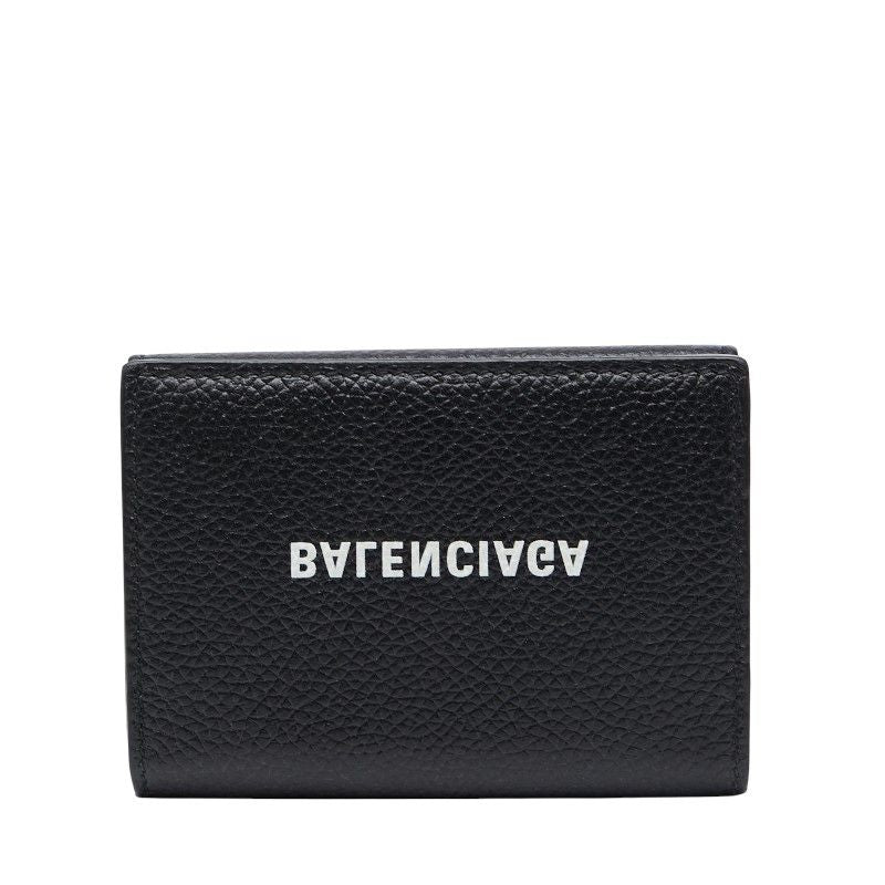 Balenciaga Reverse Logo Black Leather Women's Balenciaga