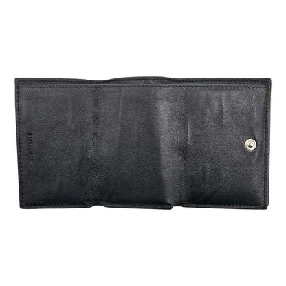 Balenciaga Reverse Logo Black Leather Women's Balenciaga