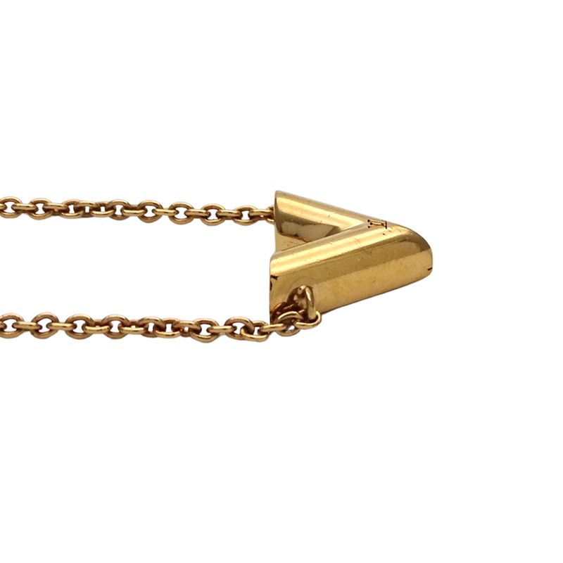 Louis Vuitton Bracelet Women's Brand Metal Bracelet ・essential V Gold M61084