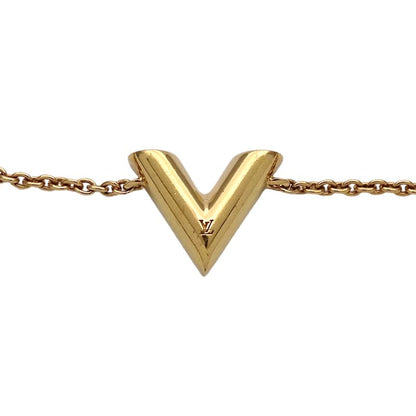 Louis Vuitton Bracelet Women's Brand Metal Bracelet ・essential V Gold M61084