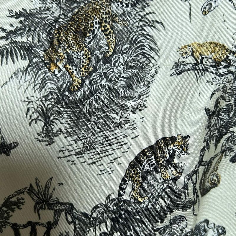 Hermes Long Sleeve Shirt Blouse Size S Women's - Ivory X Black X Multi