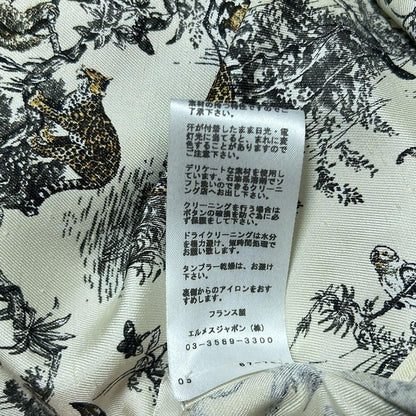 Hermes Long Sleeve Shirt Blouse Size S Women's - Ivory X Black X Multi