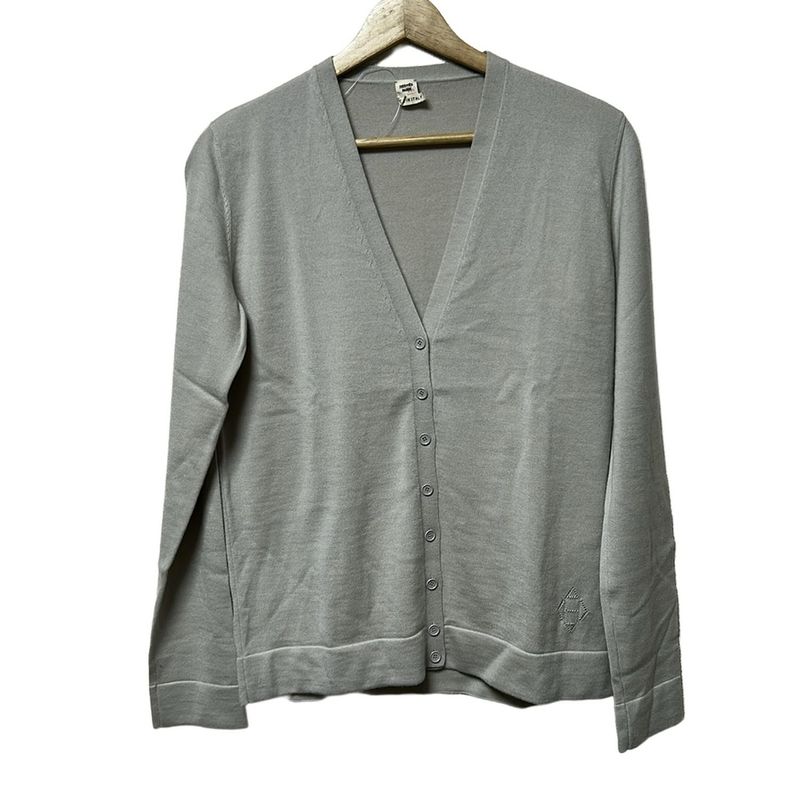 Hermes Cardigan Size 38 M Women's - Beige