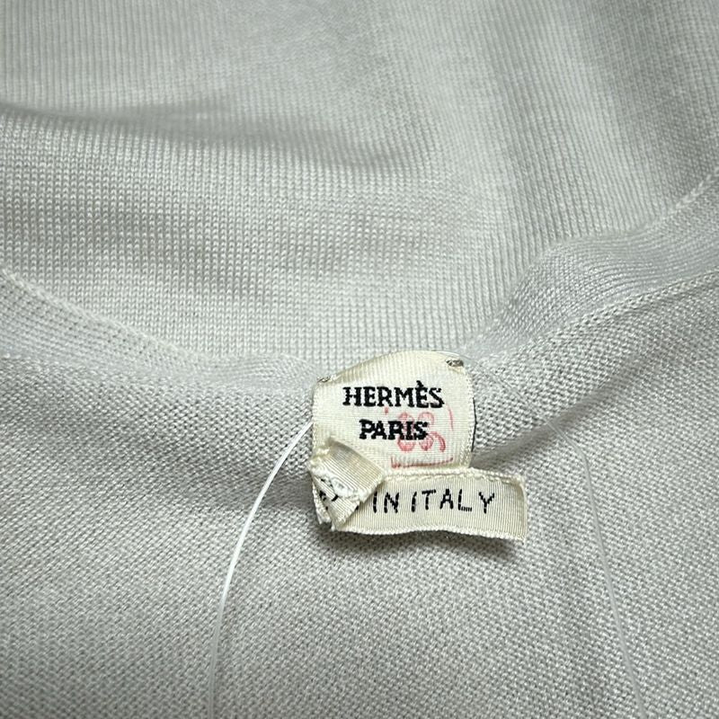 Hermes Cardigan Size 38 M Women's - Beige
