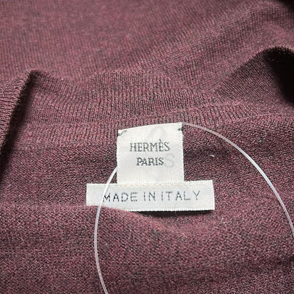 Hermes Cardigan Size 38 M Women's - 67-7761 Dark Brown X Bordeaux X Multi Long