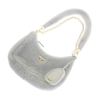 Prada Re-edition Shearling Mini 1 Bc204 2 EC9 F0591 Shoulder Bag 3-Way Fur