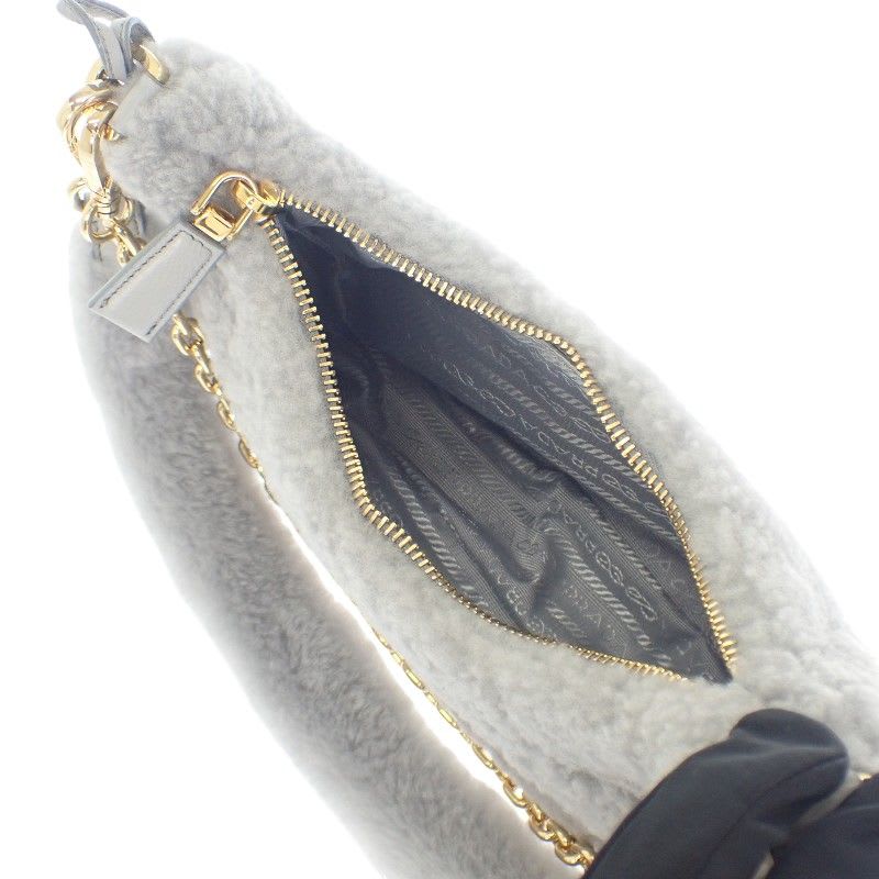 Prada Re-edition Shearling Mini 1 Bc204 2 EC9 F0591 Shoulder Bag 3-Way Fur