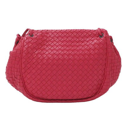 Bottega Veneta Bag Shoulder Intrecciato Leather Red Pink