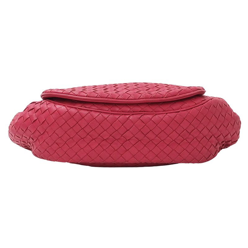 Bottega Veneta Bag Shoulder Intrecciato Leather Red Pink