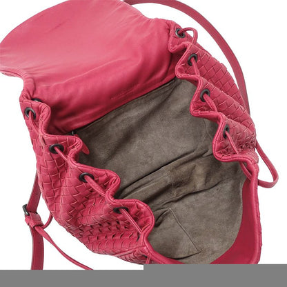 Bottega Veneta Bag Shoulder Intrecciato Leather Red Pink