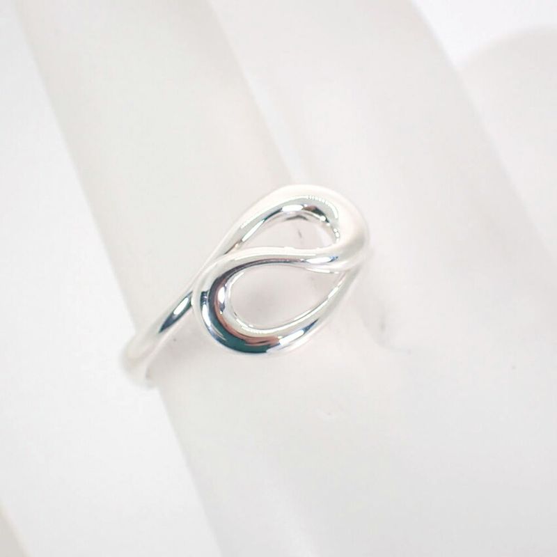 Tiffany & Co 925 Open Wave Ring No 9 J119-5