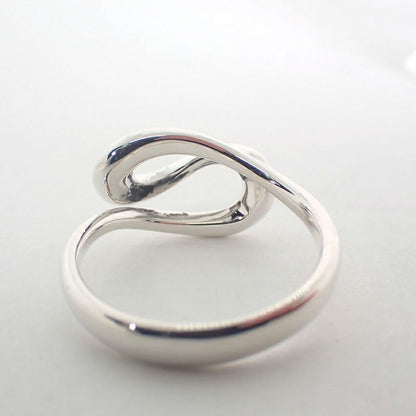 Tiffany & Co 925 Open Wave Ring No 9 J119-5