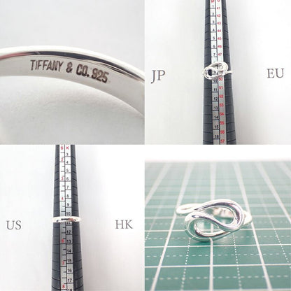 Tiffany & Co 925 Open Wave Ring No 9 J119-5