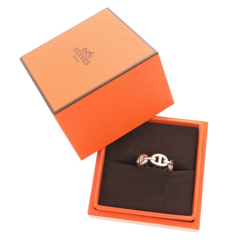 Hermes Chaine D'ancre PM #54 Silver 925 Ring 0318 Hermes