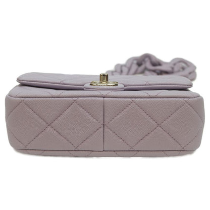 Chanel Lavender Cavia Ghardware Design Chain Mattress 20 Mini Flap Shoulder