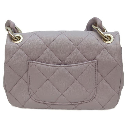 Chanel Lavender Cavia Ghardware Design Chain Mattress 20 Mini Flap Shoulder