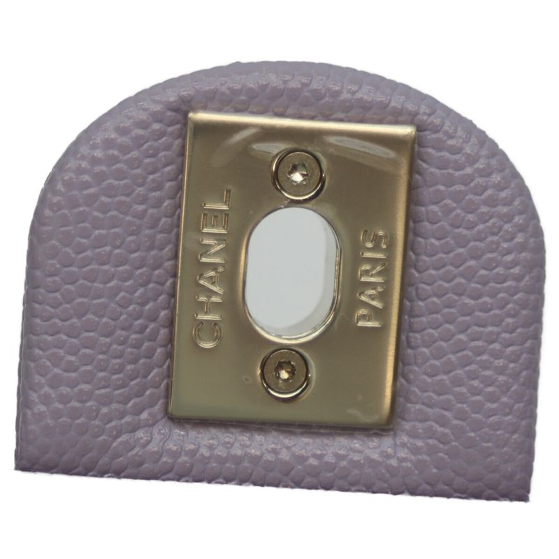 Chanel Lavender Cavia Ghardware Design Chain Mattress 20 Mini Flap Shoulder