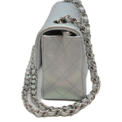 Chanel A69900 Metallic Silver Hardware Ram Miniature Race 20 Chain Shoulder