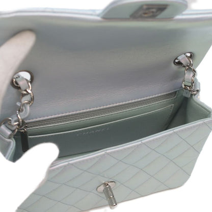 Chanel A69900 Metallic Silver Hardware Ram Miniature Race 20 Chain Shoulder