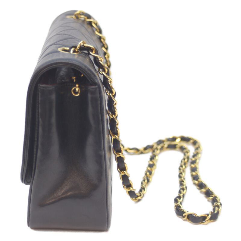 Chanel No 4 A01165 Black Ram Ghardware Diana 25 Chain Shoulder