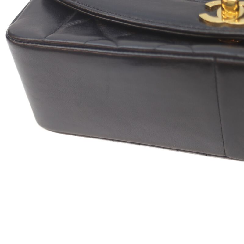 Chanel No 4 A01165 Black Ram Ghardware Diana 25 Chain Shoulder