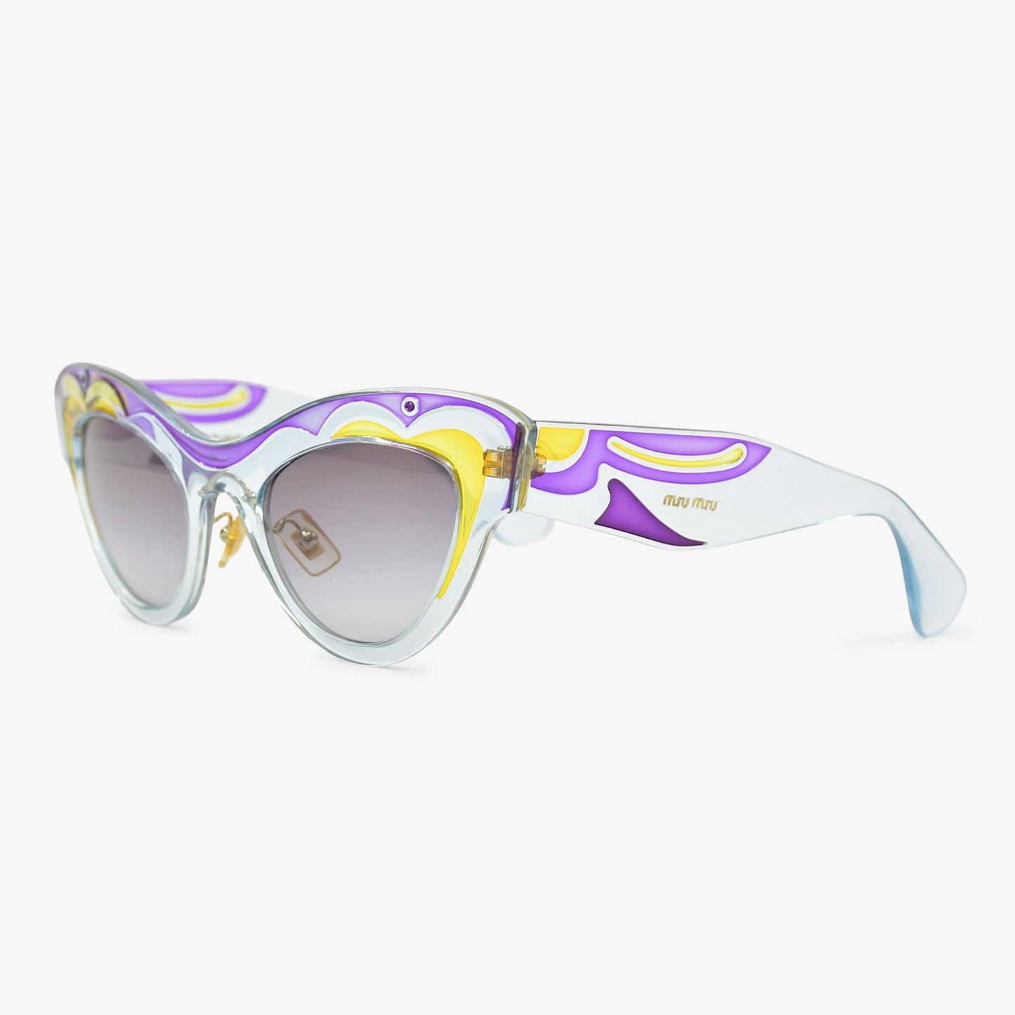 Miu Miu Sunglasses Art Eyewear Acetate Blue Purple Yellow 22 — view 2
