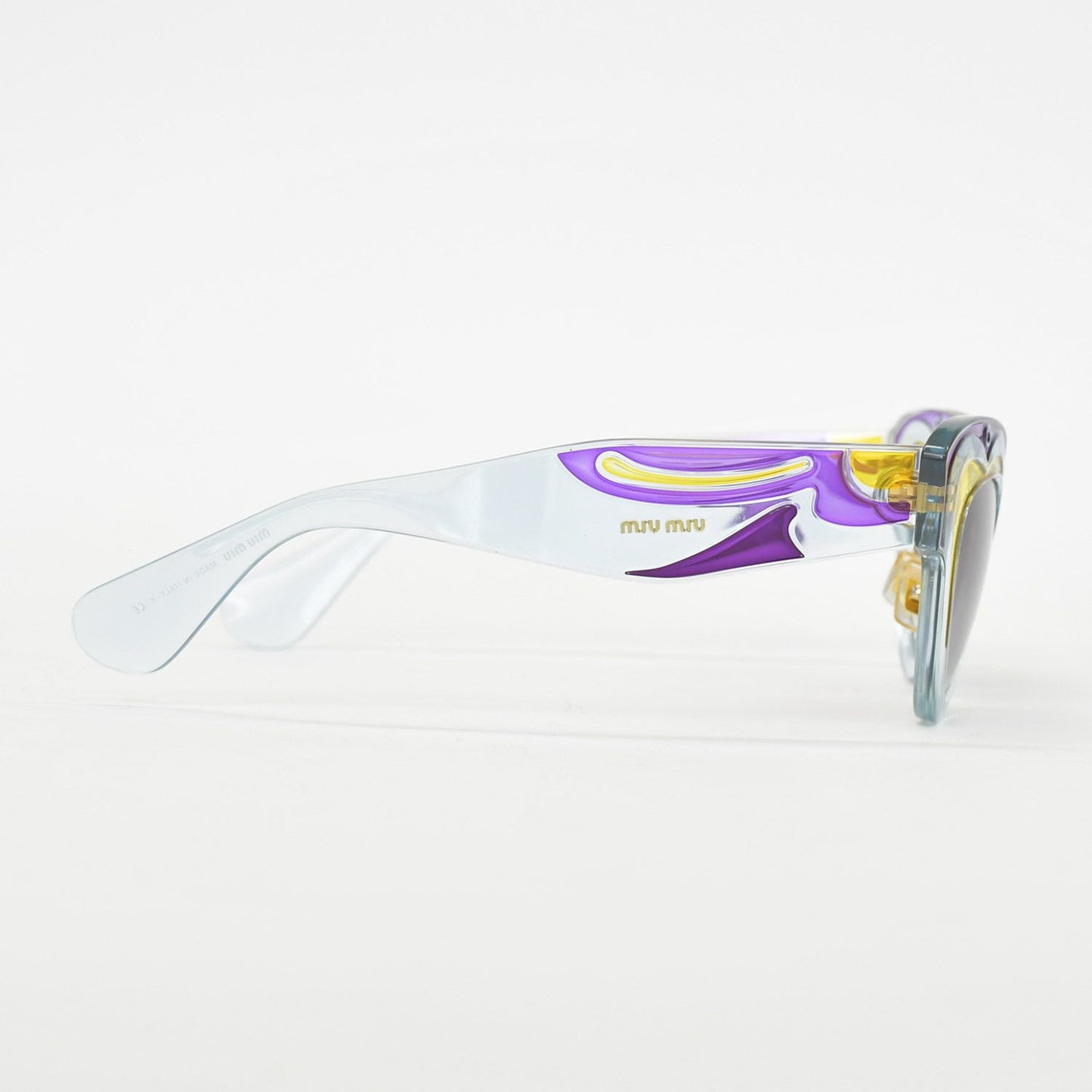 Miu Miu Sunglasses Art Eyewear Acetate Blue Purple Yellow 22 — view 5