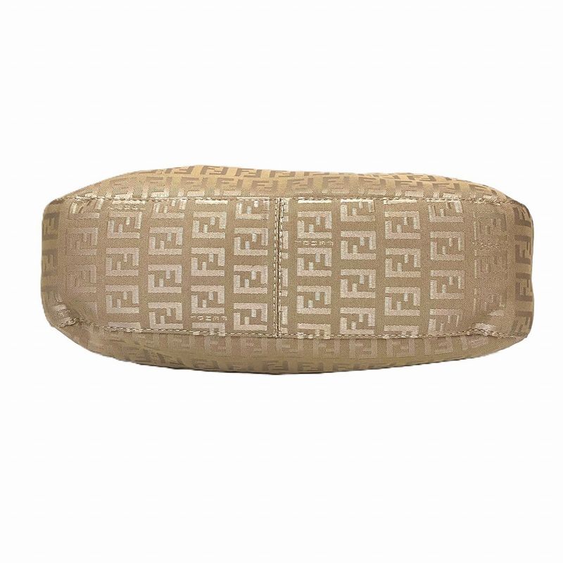 Fendi Shoulder Bag Canvas Leather Ladies