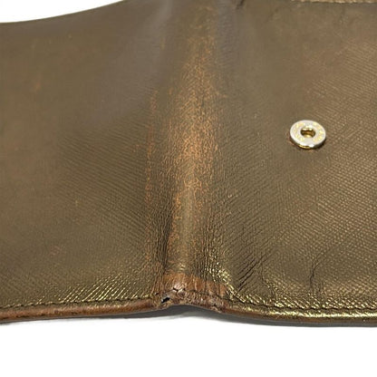 Prada Trifold Wallet - Gold Leather