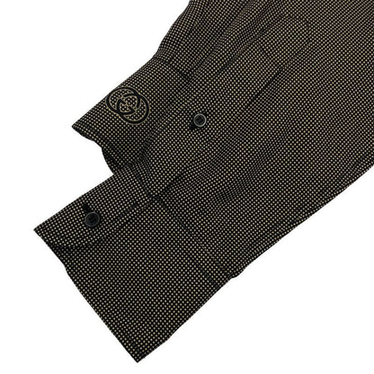 Gucci Dot Silk Shirt Brown 42