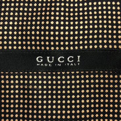 Gucci Dot Silk Shirt Brown 42