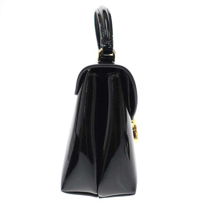 Celine Teen Nino Patent Leather Shoulder Bag Black