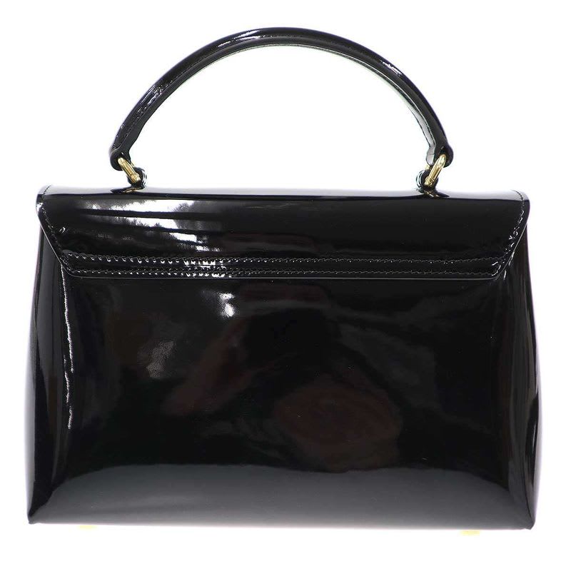 Celine Teen Nino Patent Leather Shoulder Bag Black