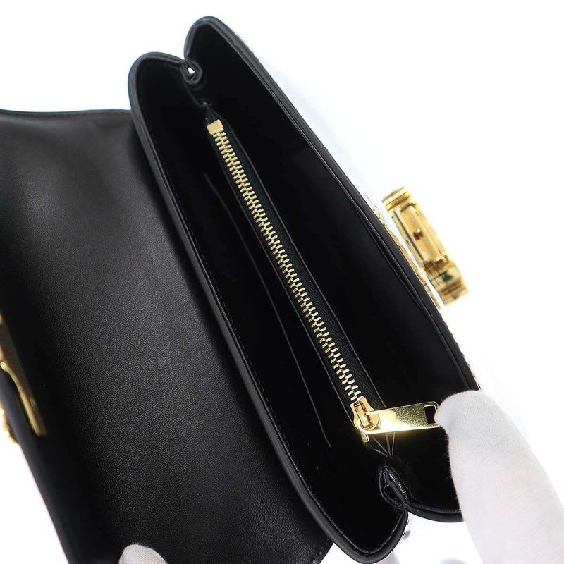Celine Teen Nino Patent Leather Shoulder Bag Black