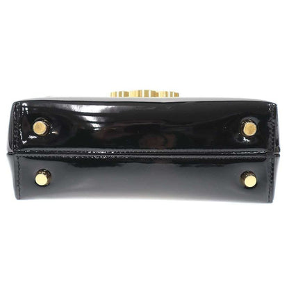 Celine Teen Nino Patent Leather Shoulder Bag Black