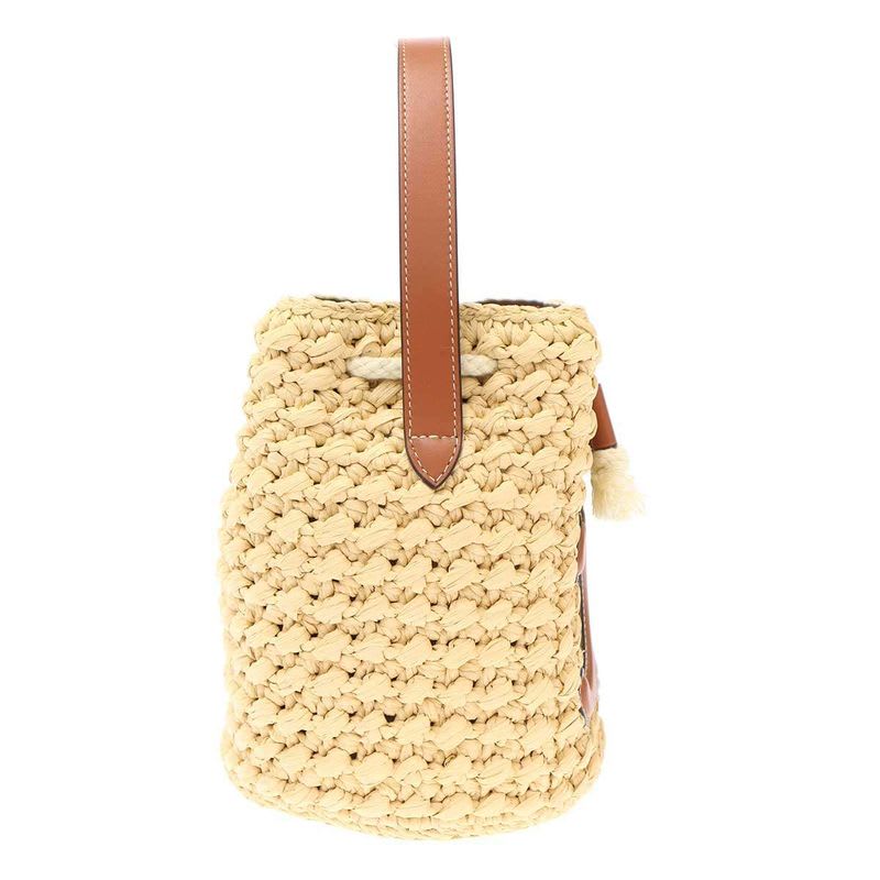 Celine Teen Draw String Bag Basket Beige