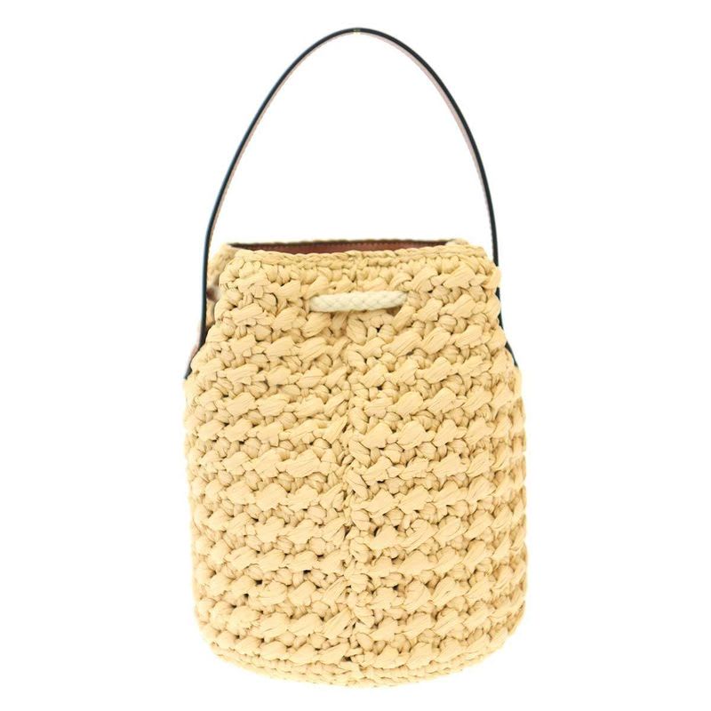 Celine Teen Draw String Bag Basket Beige