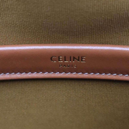 Celine Horizontal Cabas Mini Triomphe Canvas & Calfskin Brown