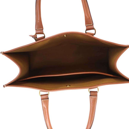 Celine Horizontal Cabas Mini Triomphe Canvas & Calfskin Brown