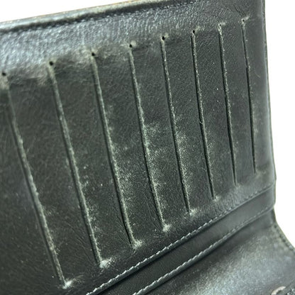 Chanel Long Wallet - Khaki Coco Mark Silver Hardware Leather