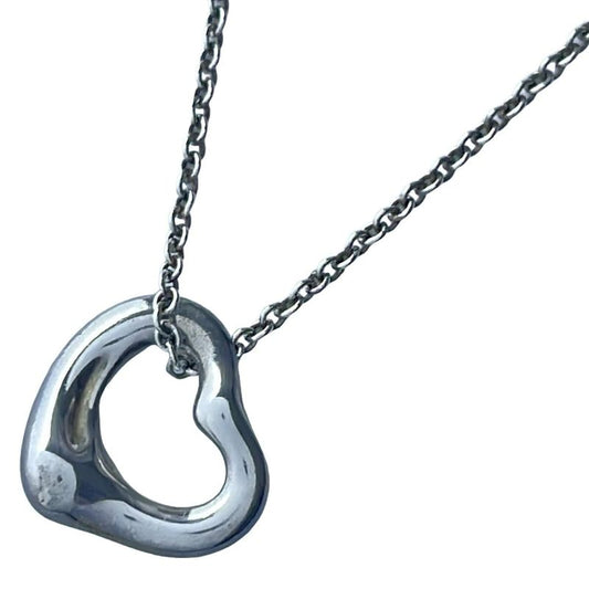 Tiffany & Co Necklace Open Heart Silver Mini Heart