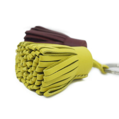 Hermes Ki-ring Bag Charm Carmen Udonos Brown Tea Yellow-silver-hardware