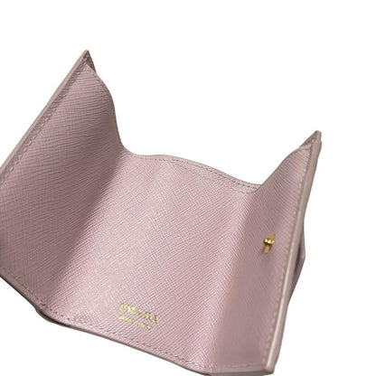 Prada Trifold Wallet - 1mh021 Light Pink Leather