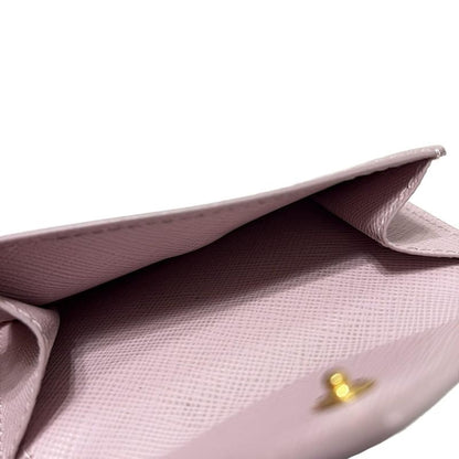 Prada Trifold Wallet - 1mh021 Light Pink Leather