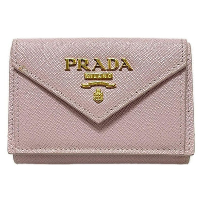 Prada Trifold Wallet - 1mh021 Light Pink Leather