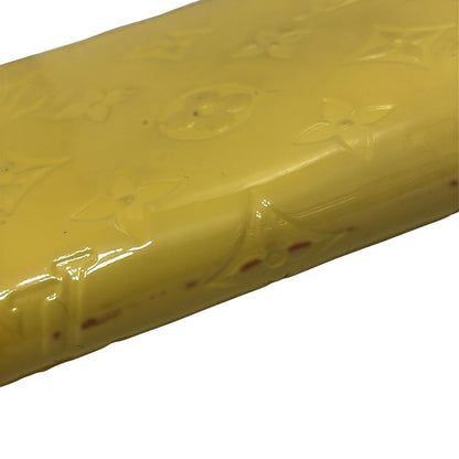 Louis Vuitton Long Wallet Monogram Vernis Zippy Wallet M90142 Citrine Leather